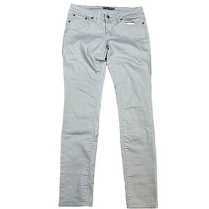 Prana Jeans Womens 6/28 Light Gray Skinny Outdoors Stretch Zip Fly